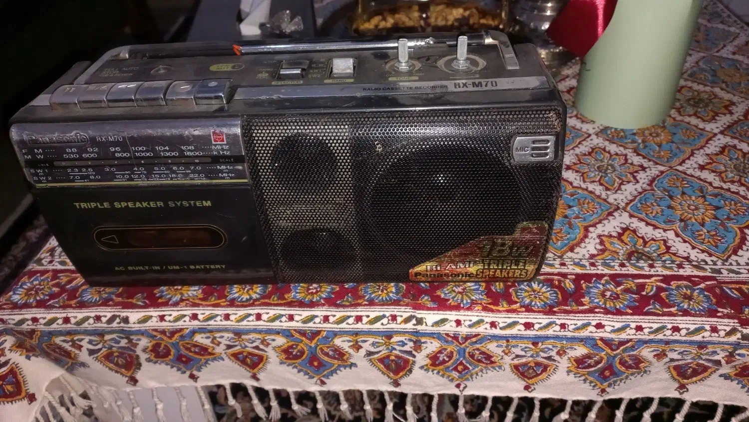 رادیو ظبط پاناسونیک قدیمی ژاپن|صوتی و تصویری|ابهر, |دیوار