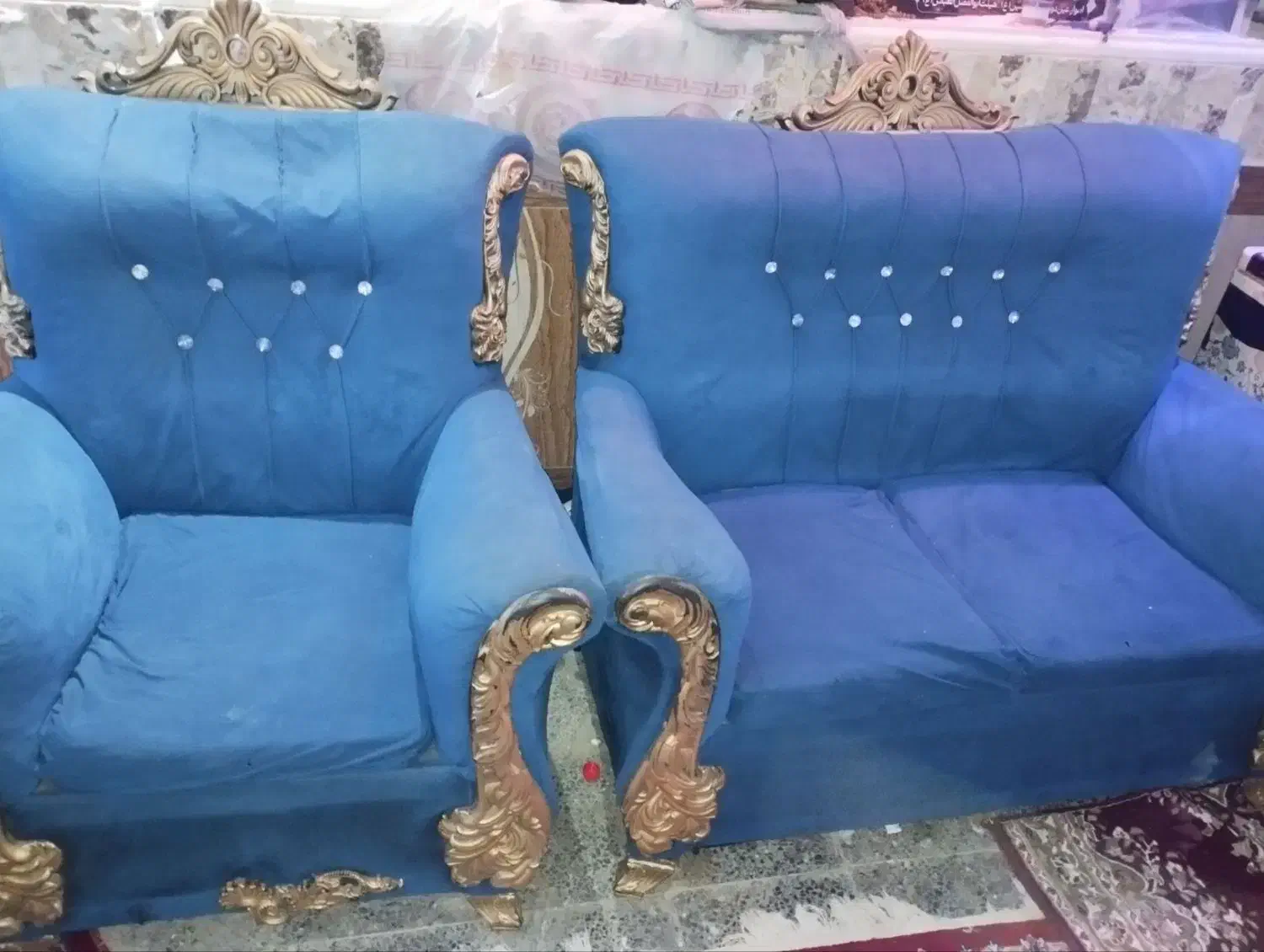 مبل راحتی 7 نفر تخفیف هم داره|مبلمان خانگی و میز عسلی|اهواز, کوی مندلی(سه راه خرمشهر)|دیوار