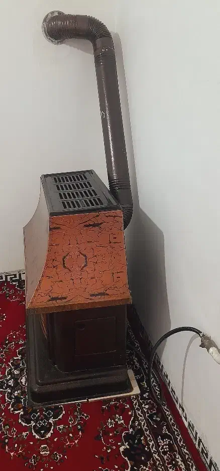 بخاری طرح شومینه|بخاری، هیتر، شومینه|ایلام, |دیوار