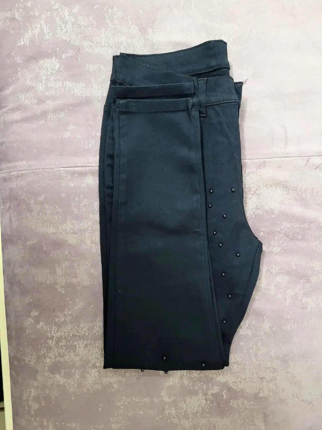 شلوار جین مروارید دوزی شده|لباس|زاهدان, |دیوار