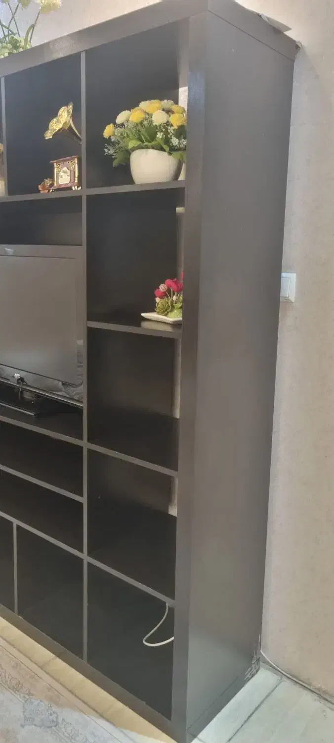 میز تلویزیون یا کتابخونه|کتابخانه، شلف، قفسههای دیواری|اندیشه, اندیشه فاز ۳|دیوار