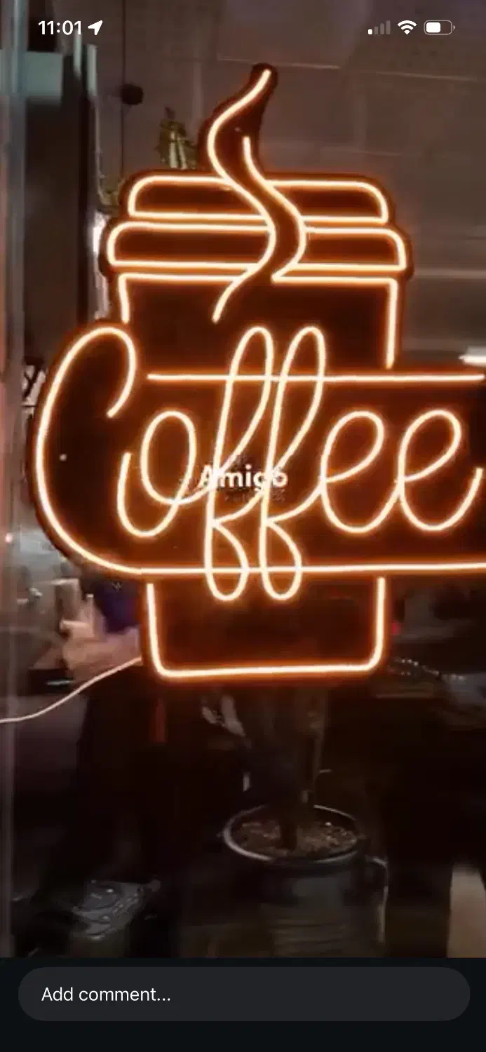 نئون پلکسی کافه|ریسه و چراغ تزئینی|تهران, تهرانسر شرقی|دیوار