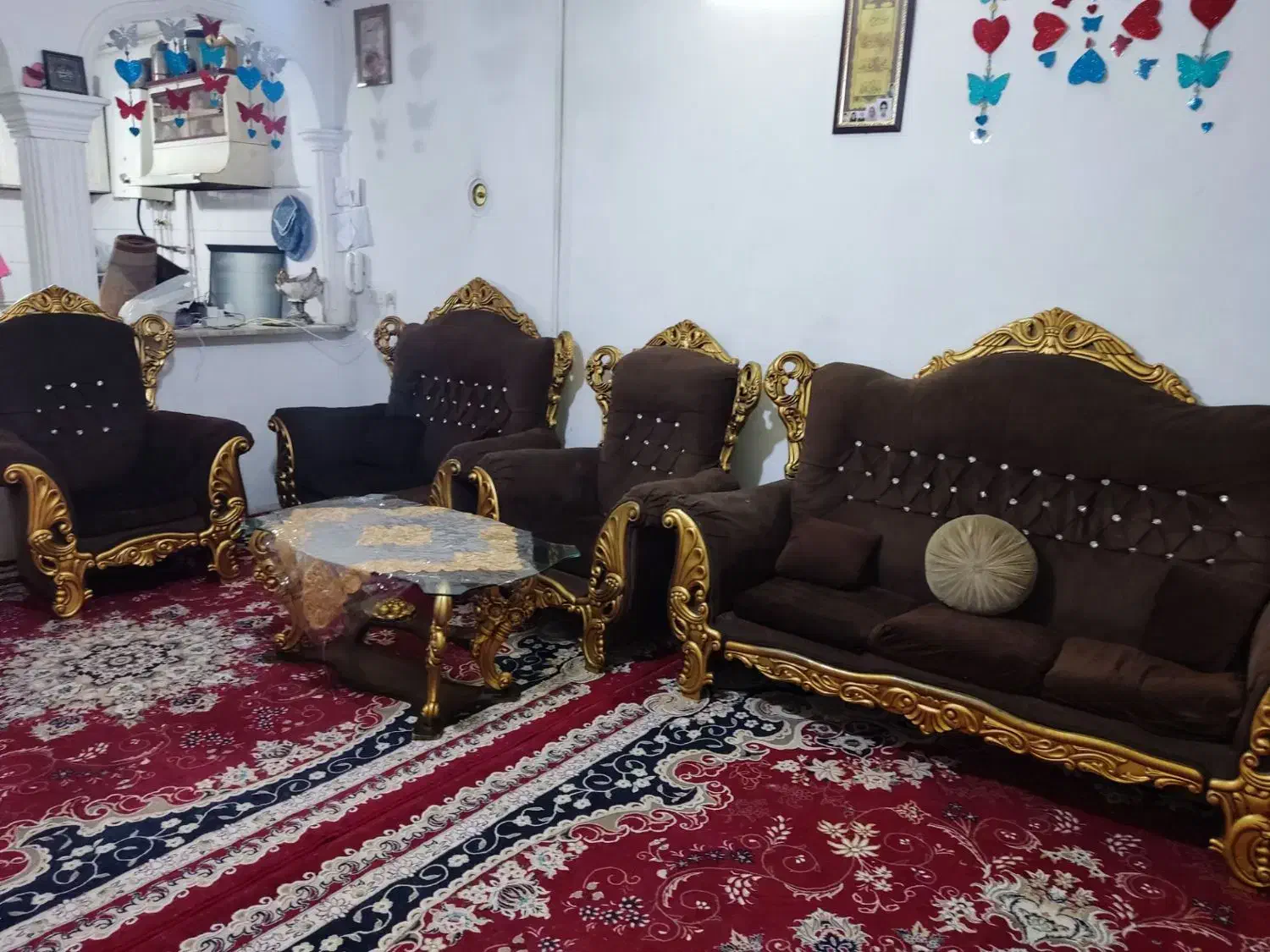 مبل سلطنتی|مبلمان خانگی و میز عسلی|مشهد, طلاب|دیوار