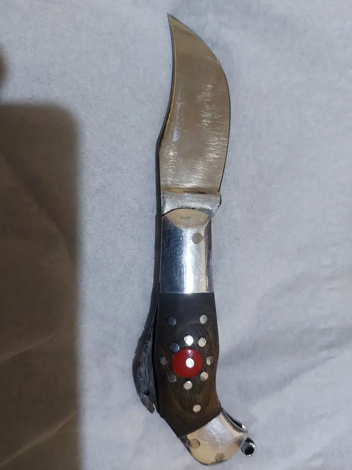 چاقو دنده‌ای نی‌ریز قدیمی|کلکسیون اشیاء عتیقه|کرمان, |دیوار