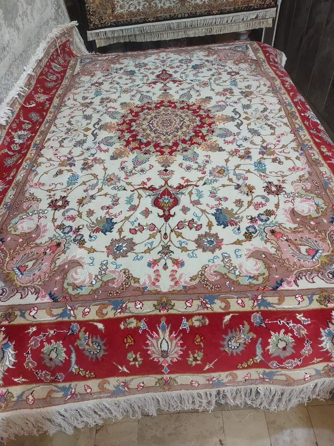 جفت فرش‌۹متری ۴۰ رج طرح‌اولیا تازه|فرش|تبریز, |دیوار