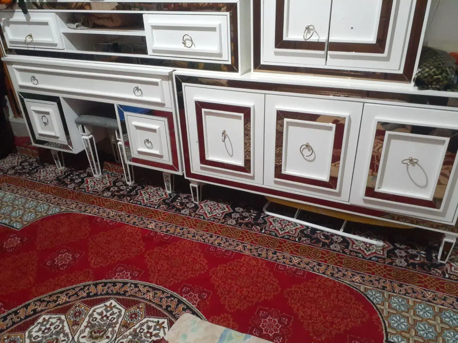 سرویس چوب کنسول، میز آرایش،جاکفشی ومیز تلویزیونی|بوفه، ویترین، کنسول|اقبالیه, |دیوار