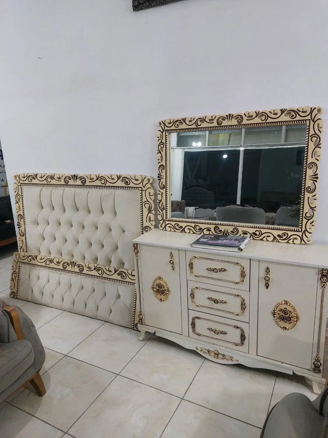 سرویس خواب سرویس عروس جهازیه|تخت و سرویس خواب|سلماس, |دیوار