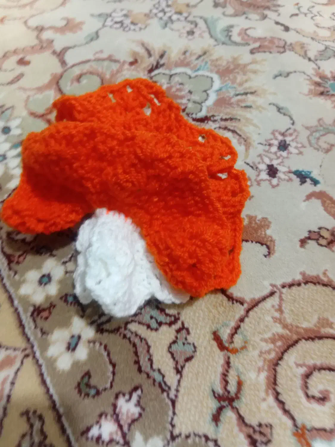 فروش کش گل سر بافتنی دورنگ ودو لایه|زیورآلات و اکسسوری|مینودشت, |دیوار