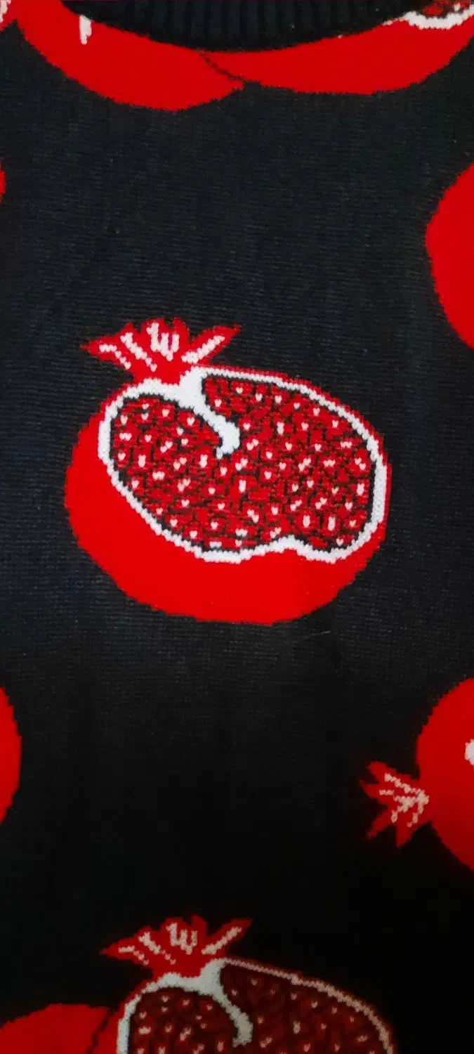 گپ و بافت تم یلدایی طرح انار دولایه نو نو|لباس|شهریار, شهریار|دیوار