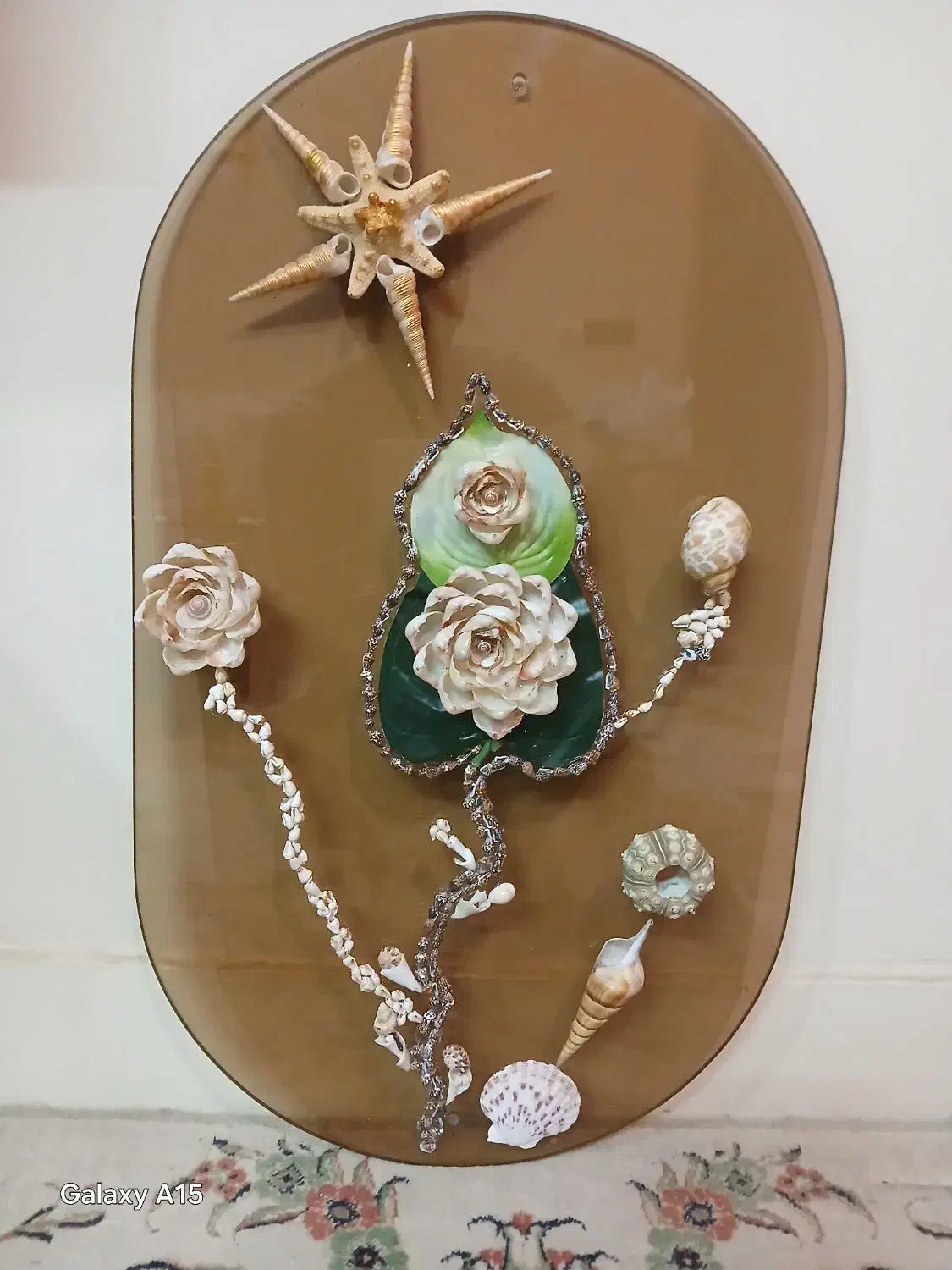 تابلو روی شش میل با صدف آماده نصب|تابلو، نقاشی، عکس|بوشهر, |دیوار