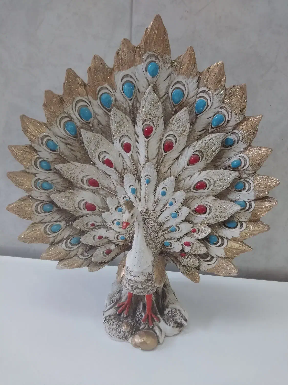 طاووس زیبا|مجسمه، تندیس، ماکت|کاشان, فاز ۲ ناجی آباد|دیوار