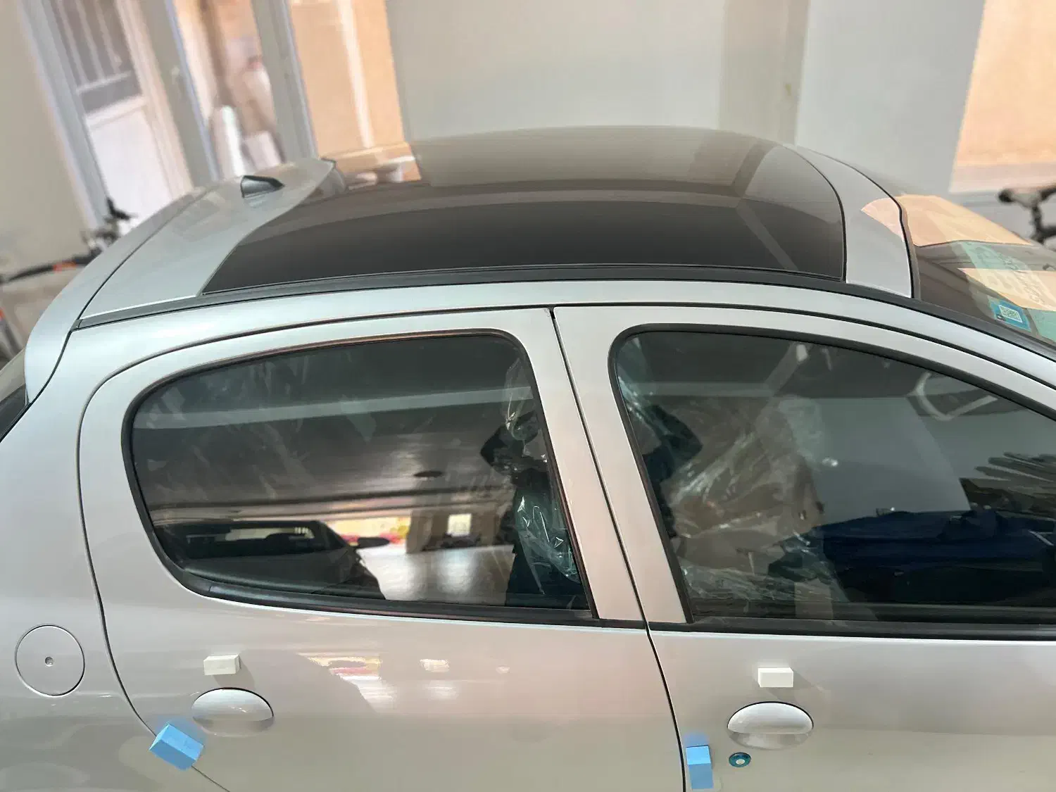 207دنده ای TU5pنقره ای متالیک رینگ فولاد سقف شیشه|خودرو سواری و وانت|ارومیه, |دیوار