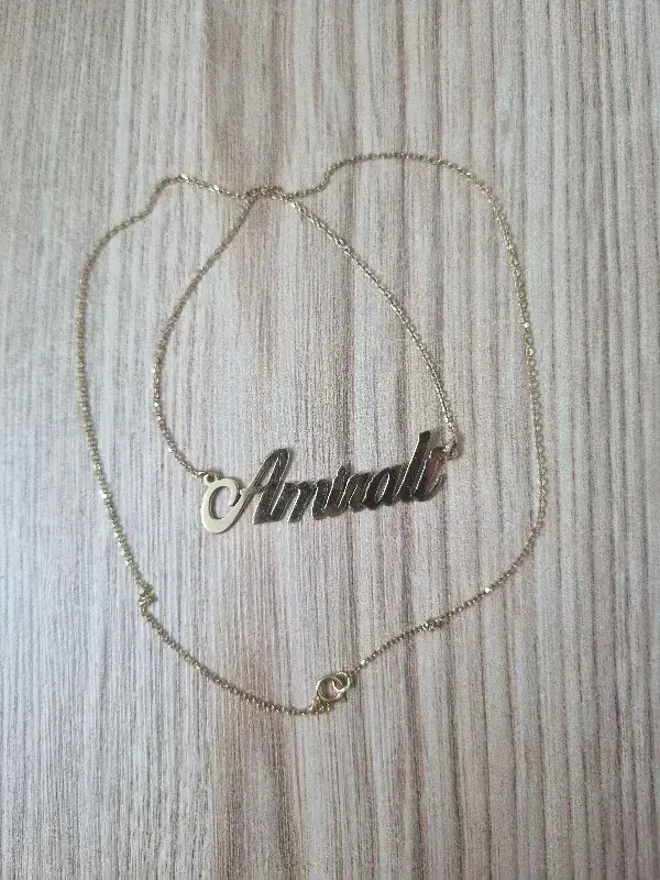 پلاک زنجیر طلا|جواهرات|ساوه, |دیوار