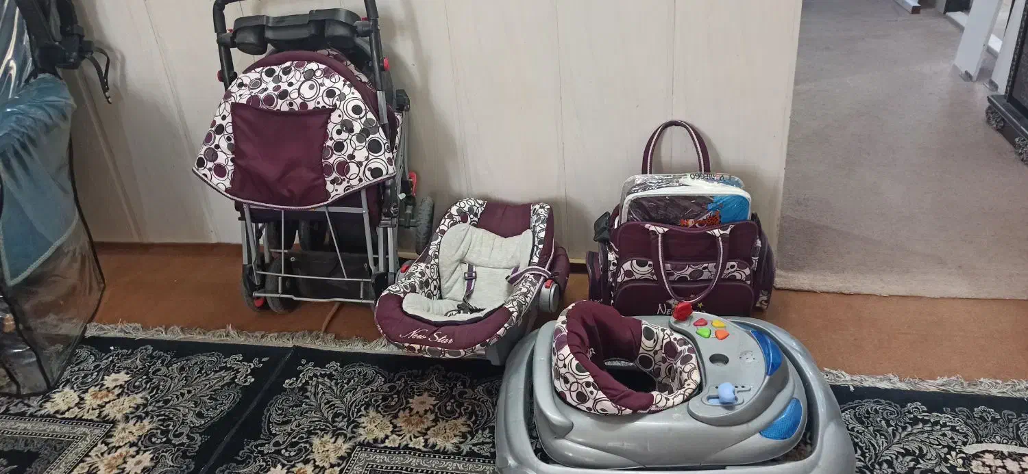 کریر روروئک ساک دلیجان پتو و رخت خواب گهواره میلاد|کالسکه و لوازم جانبی|میبد, |دیوار