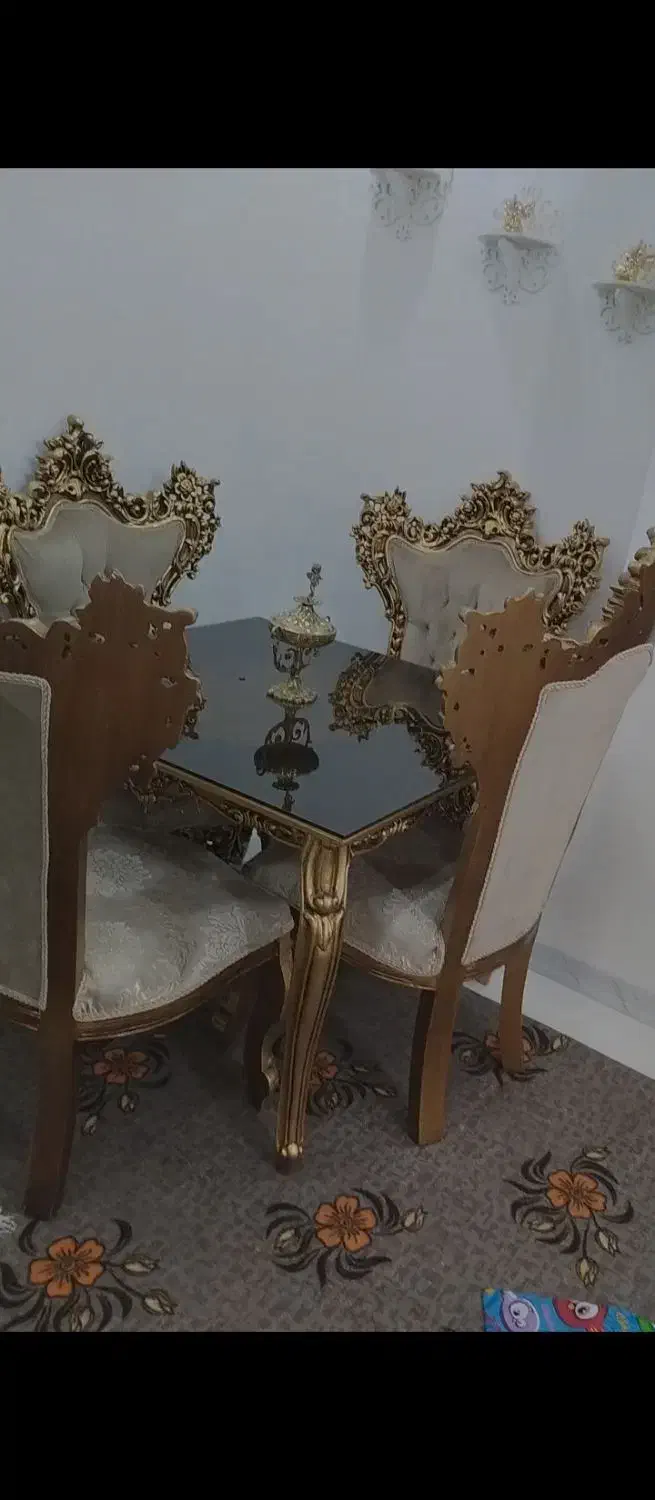 میز ناهارخوری سلطنتی|میز و صندلی غذاخوری|صباشهر, |دیوار