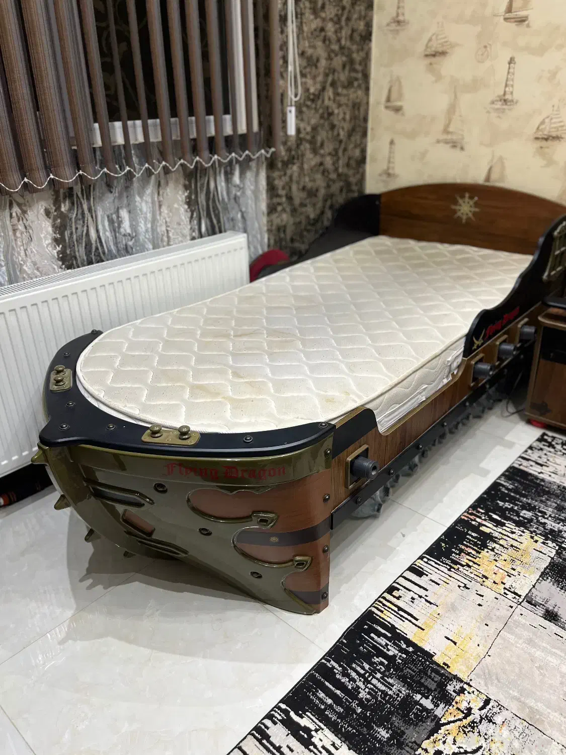 سرویس خواب کامل کشتی|تخت و سرویس خواب|پرند, فاز ۳|دیوار