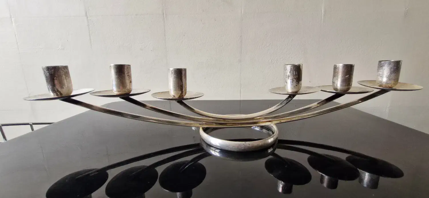 شمعدان ۶ تا ای آنتیک|کلکسیون اشیاء عتیقه|تهران, سید خندان (جلفا)|دیوار