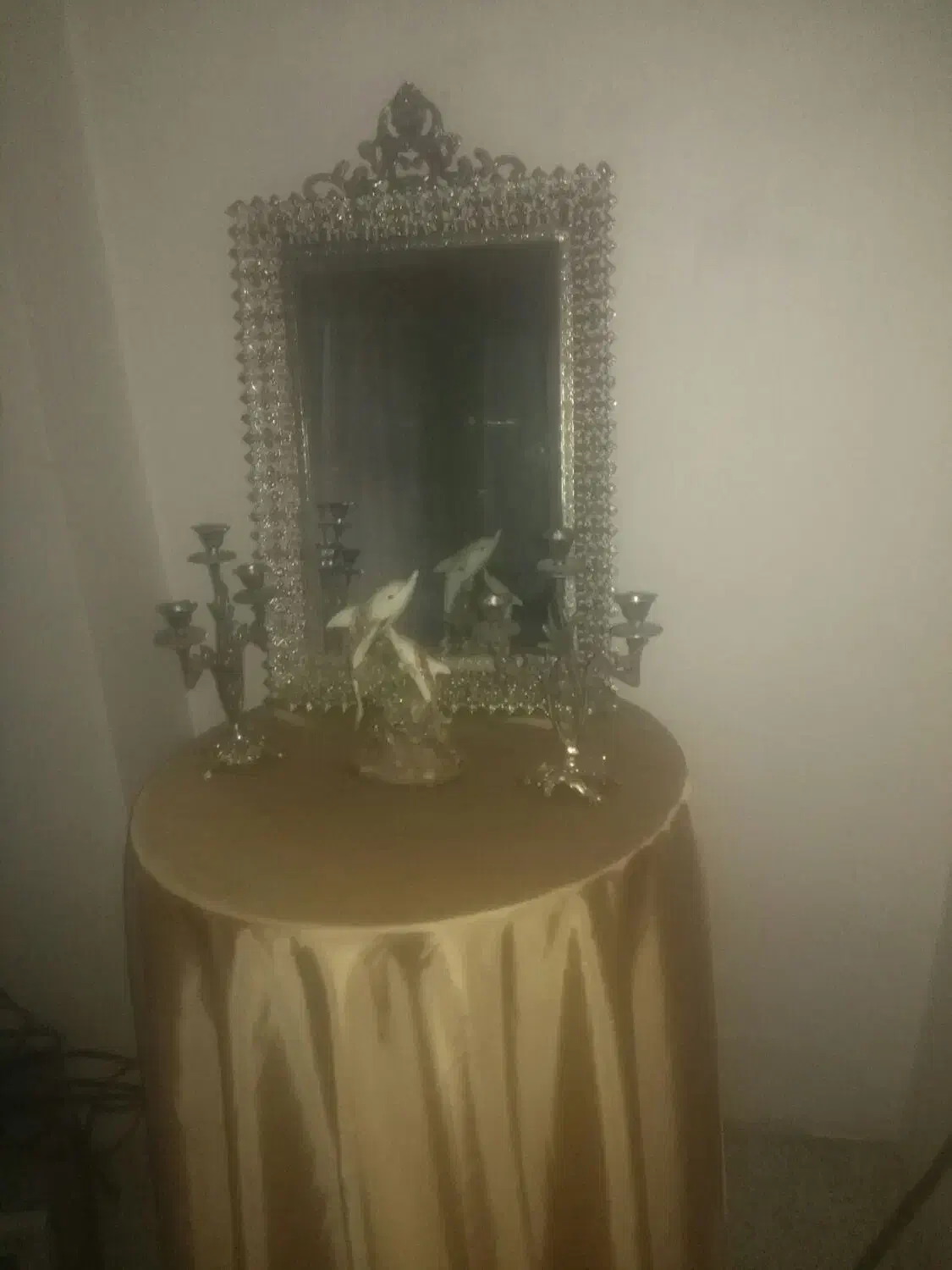 اینه و شمعدان برنز|بوفه، ویترین، کنسول|همدان, |دیوار