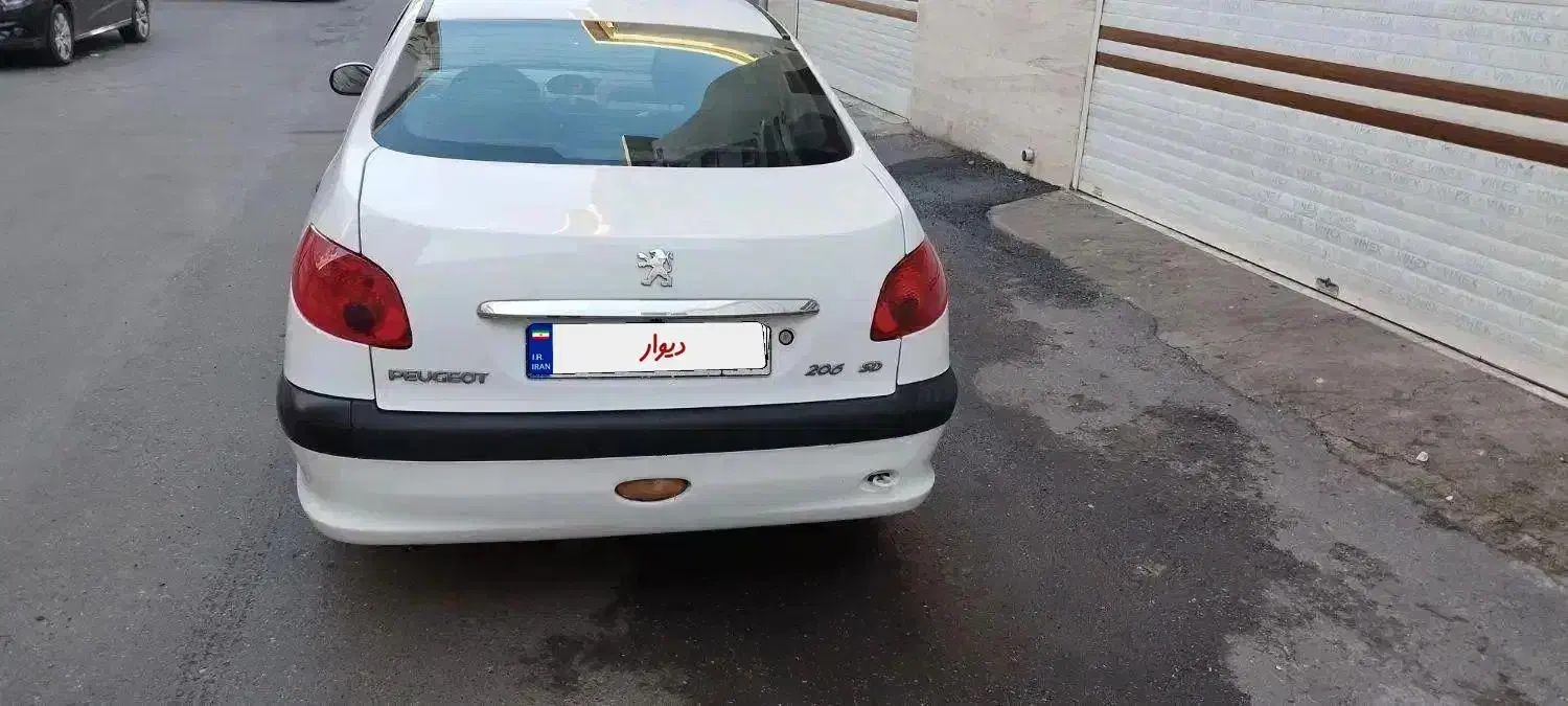 پژو 206 sd|خودرو سواری و وانت|رشت, باهنر|دیوار