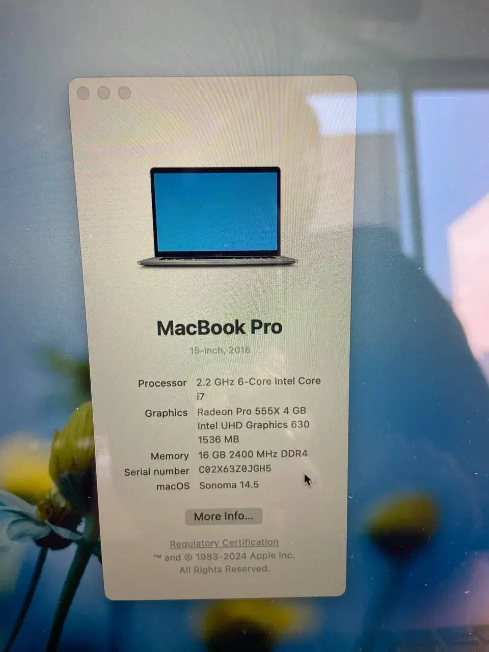 مک بوک اپل تاچ بار 15 اینچ در حد نو 2019|رایانه همراه|تهران, پردیسان|دیوار