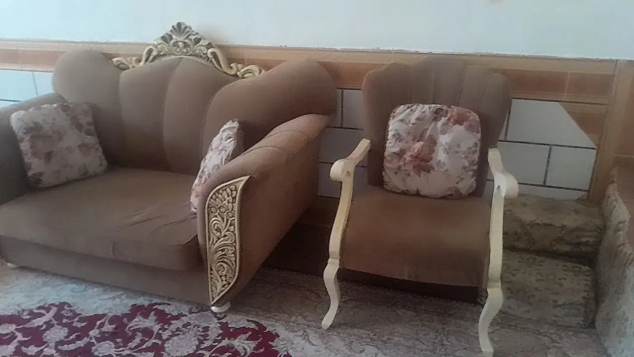 مبل ۶نفره ترک|مبلمان خانگی و میز عسلی|امیدیه, |دیوار