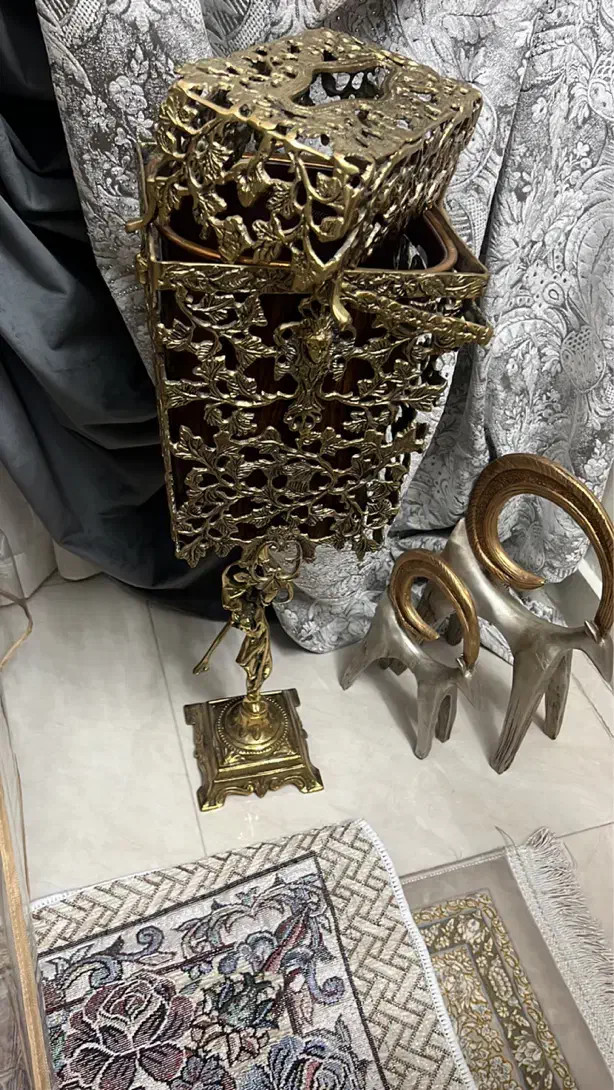 سطل و جا دستمال برنز|صنایع دستی و سایر لوازم تزئینی|تهران, شهرک رضویه|دیوار