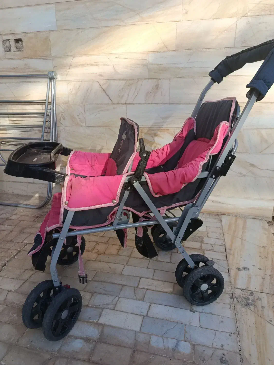 کالسکه دوقلو۱۵۰۰|کالسکه و لوازم جانبی|اردکان, |دیوار