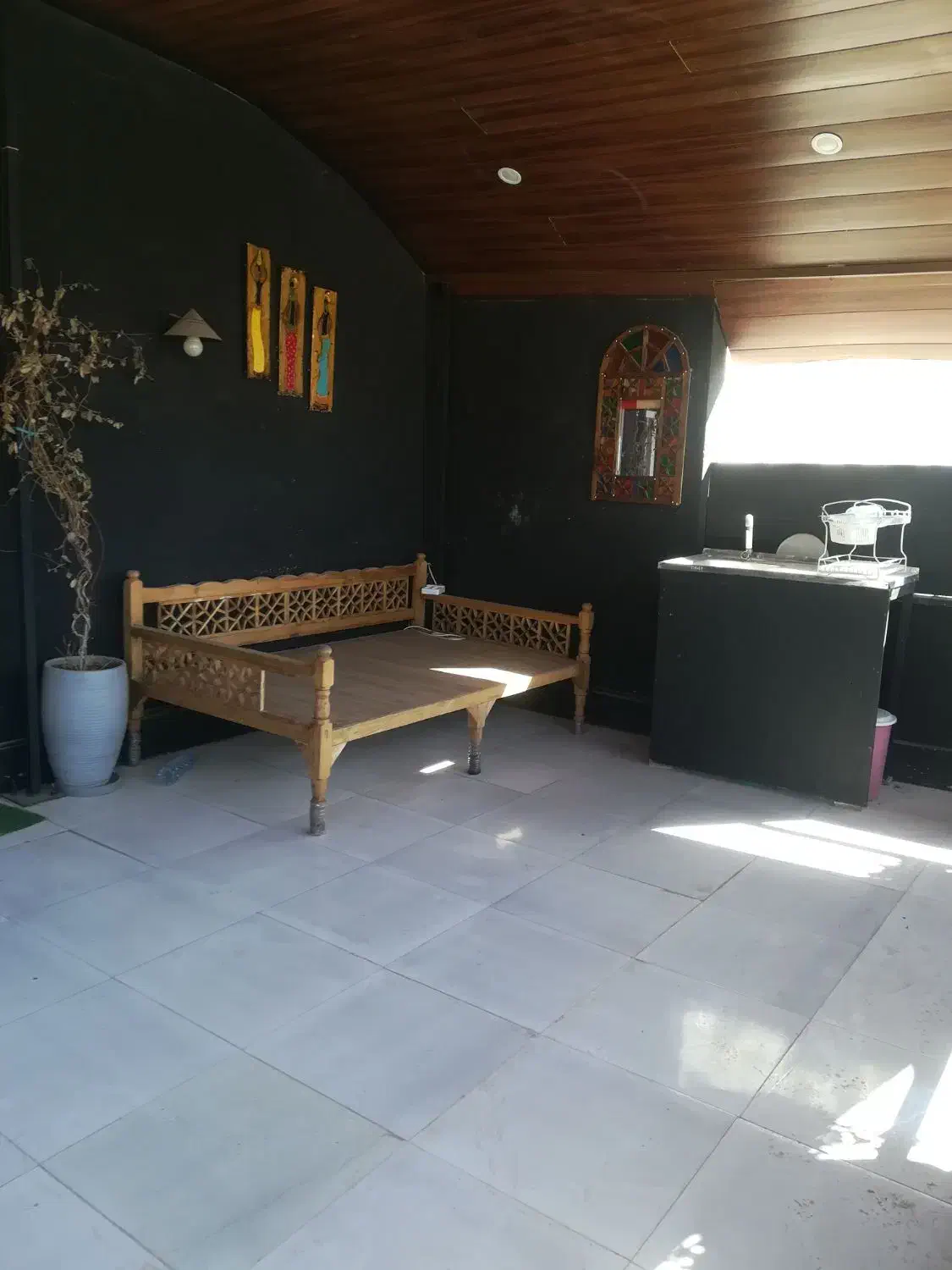 اجاره تک خواب حیاط دار سابیر بین الملل|اجارهٔ آپارتمان|پرند, فاز ۶|دیوار