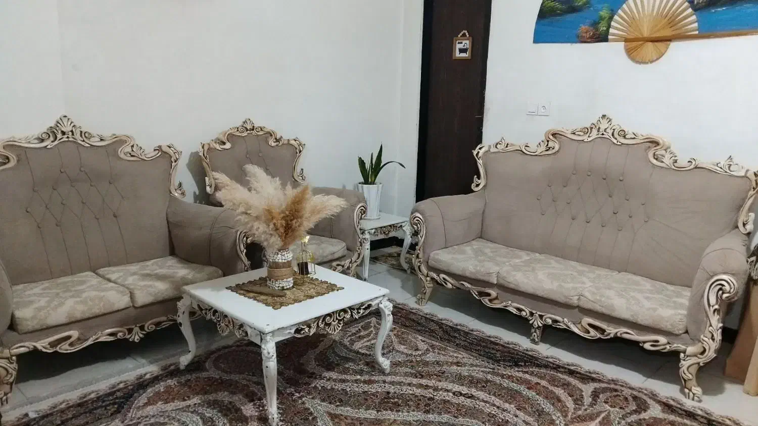 مبل هفت نفره کاملا سالم|مبلمان خانگی و میز عسلی|باقرشهر, |دیوار