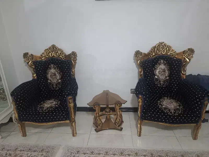 مبل سلطنتی 9نفره|مبلمان خانگی و میز عسلی|قدس, شهر‌قدس|دیوار