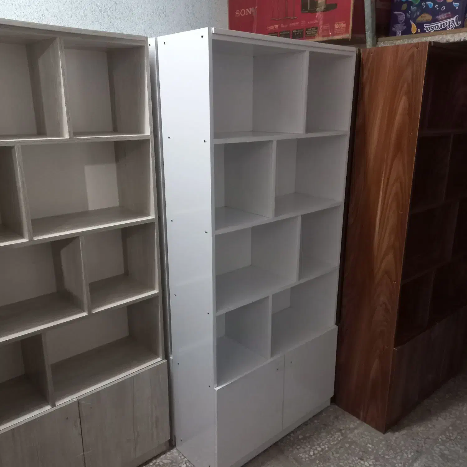 کتاب خانه|کتابخانه، شلف، قفسه‌های دیواری|تهران, شهرک ولیعصر جنوبی|دیوار