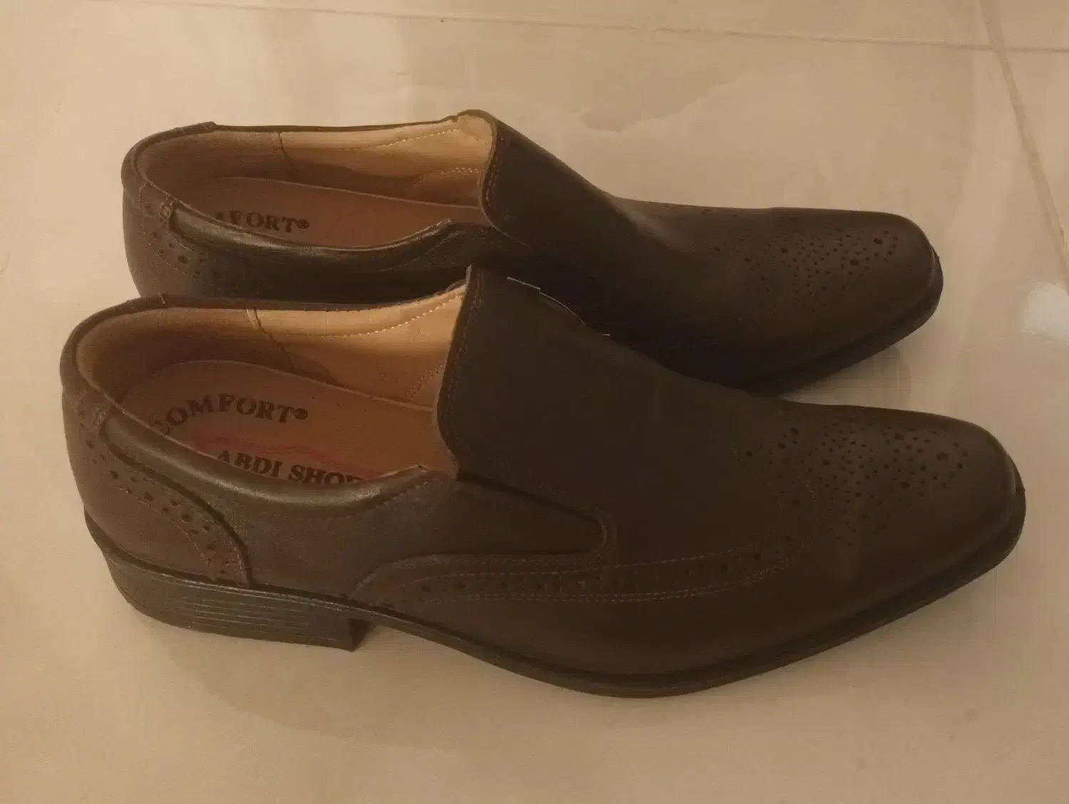 فروش کفش مجلسی چرم طبیعی|کیف، کفش، کمربند|جهرم, |دیوار