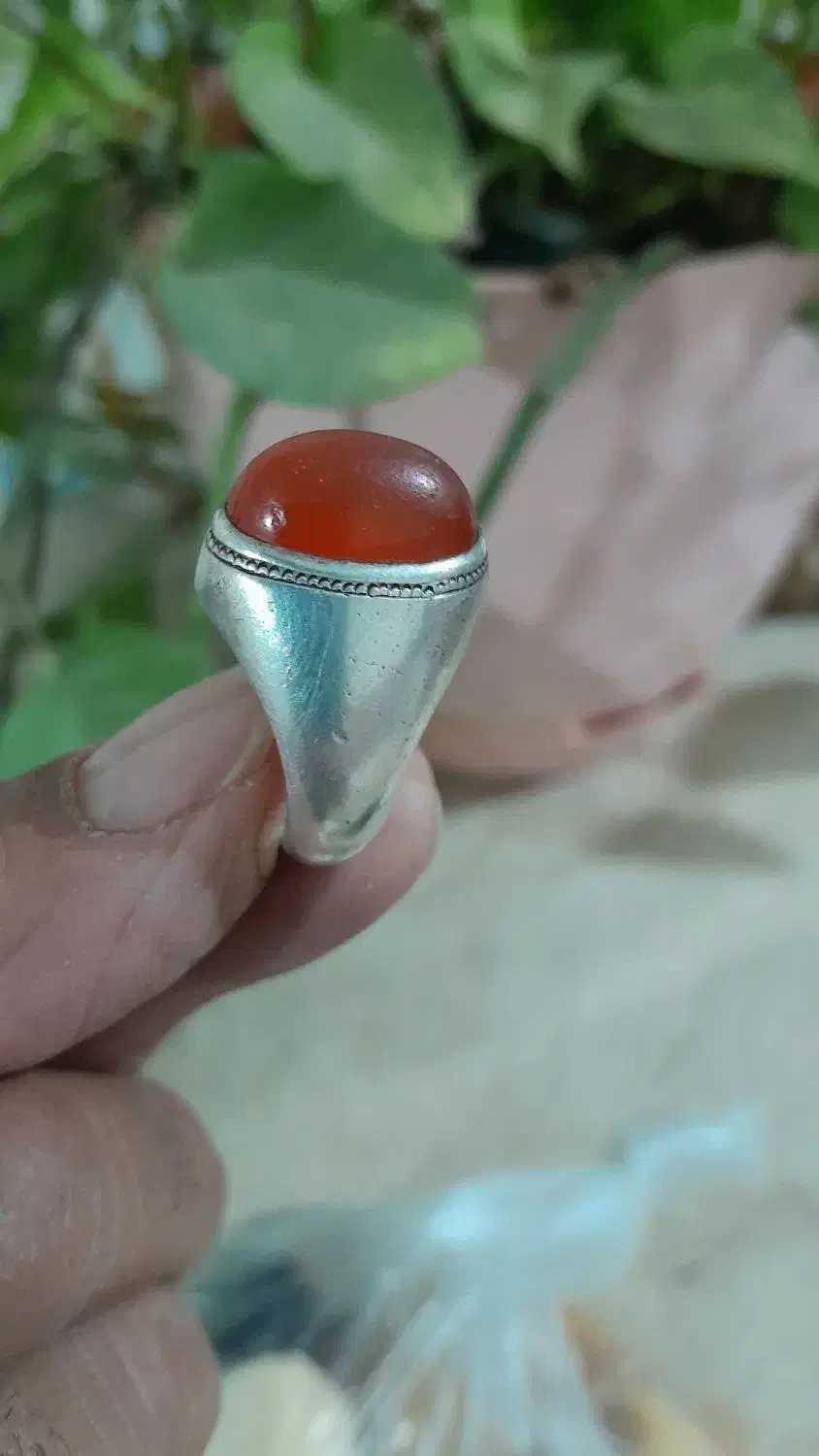 انگشتر عقیق یمنی اصل خوش رکاب وخوش دست|جواهرات|تربتحیدریه, پائین ولایت|دیوار