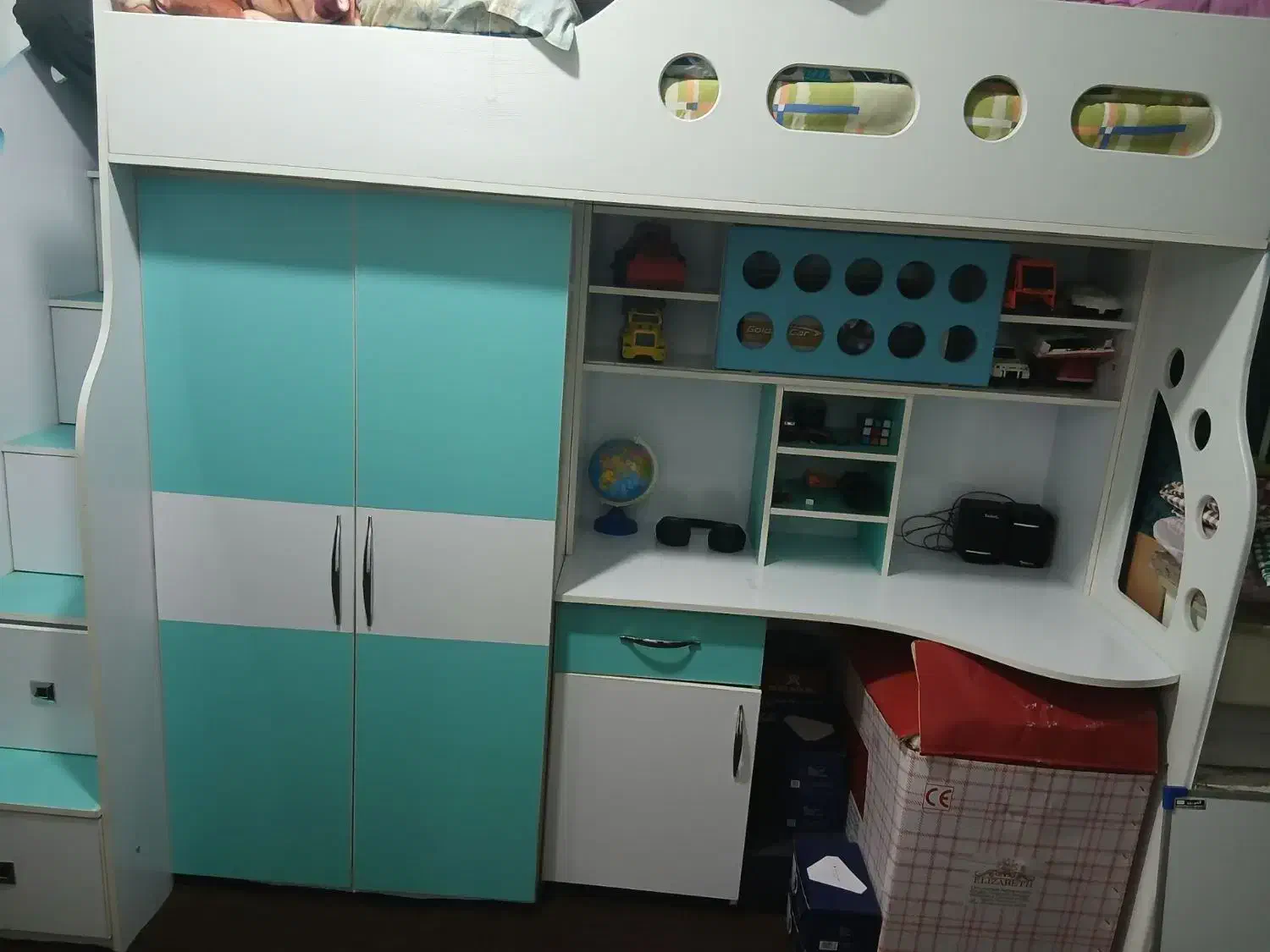 کمد لباس میز کامپیوتر و تختخواب م جا اسباب بازی|تخت و سرویس خواب|آزادشهر, |دیوار