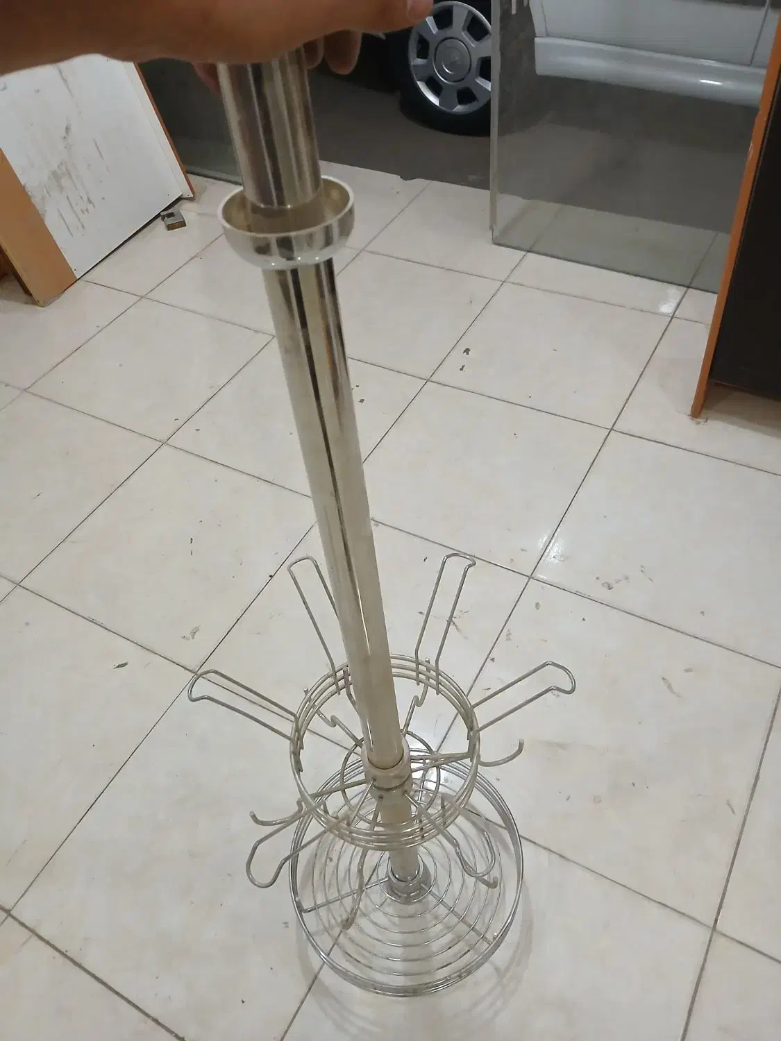 سبد کافی بار گردون استیل|آب‌چکان و نظم‌دهنده ظروف|اصفهان, کوجان|دیوار