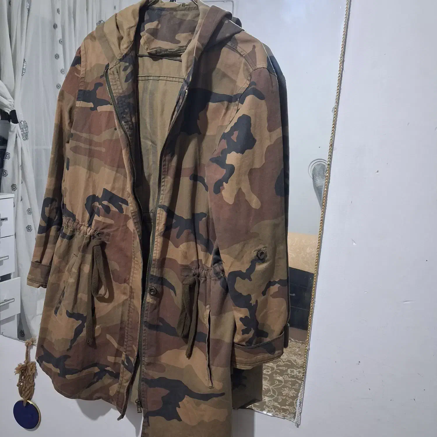 مانتو پاییزه ارتشی سالم و تمیز|لباس|گرگان, |دیوار