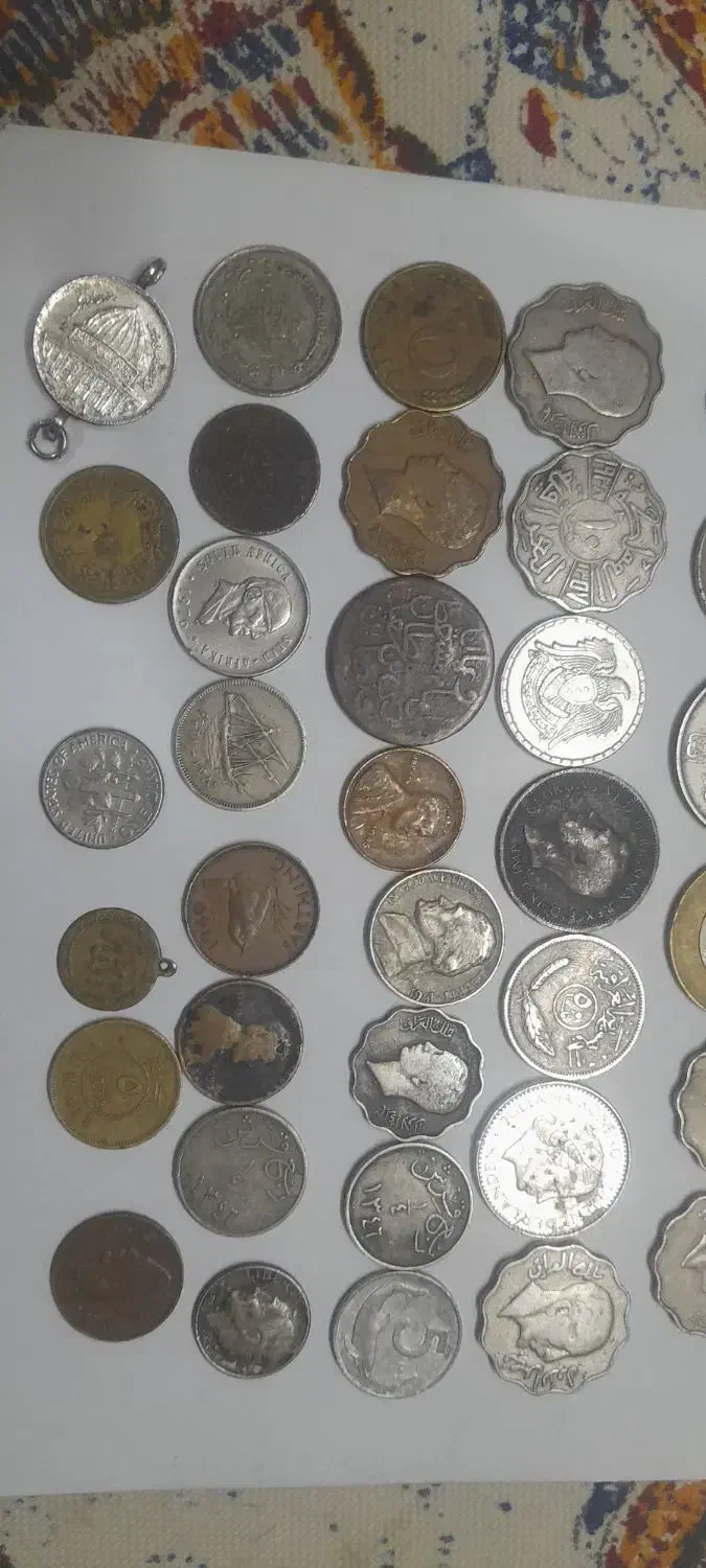 سکه های قدیمی وکلکسیونی|کلکسیون سکه، تمبر، اسکناس|اهواز, زندوکیلی|دیوار