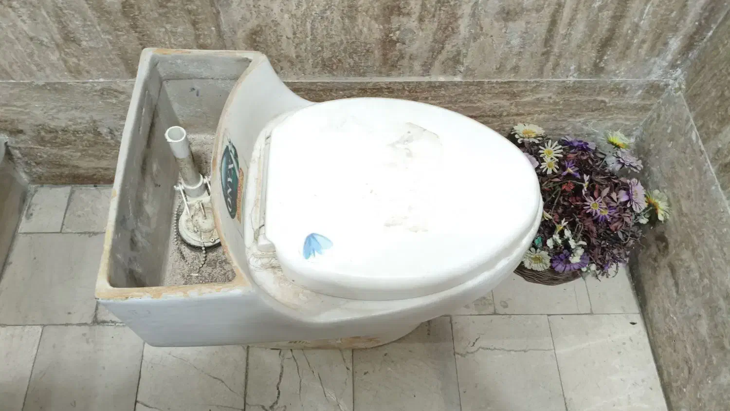 دستشویی توالت فرنگی قدیمی|لوازم سرویس بهداشتی|تهران, آهنگ|دیوار