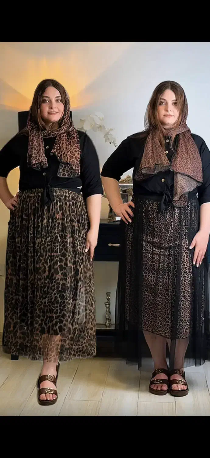 دامن پلنگی و شومیز سایز بزرگ|لباس|تهران, قبا|دیوار