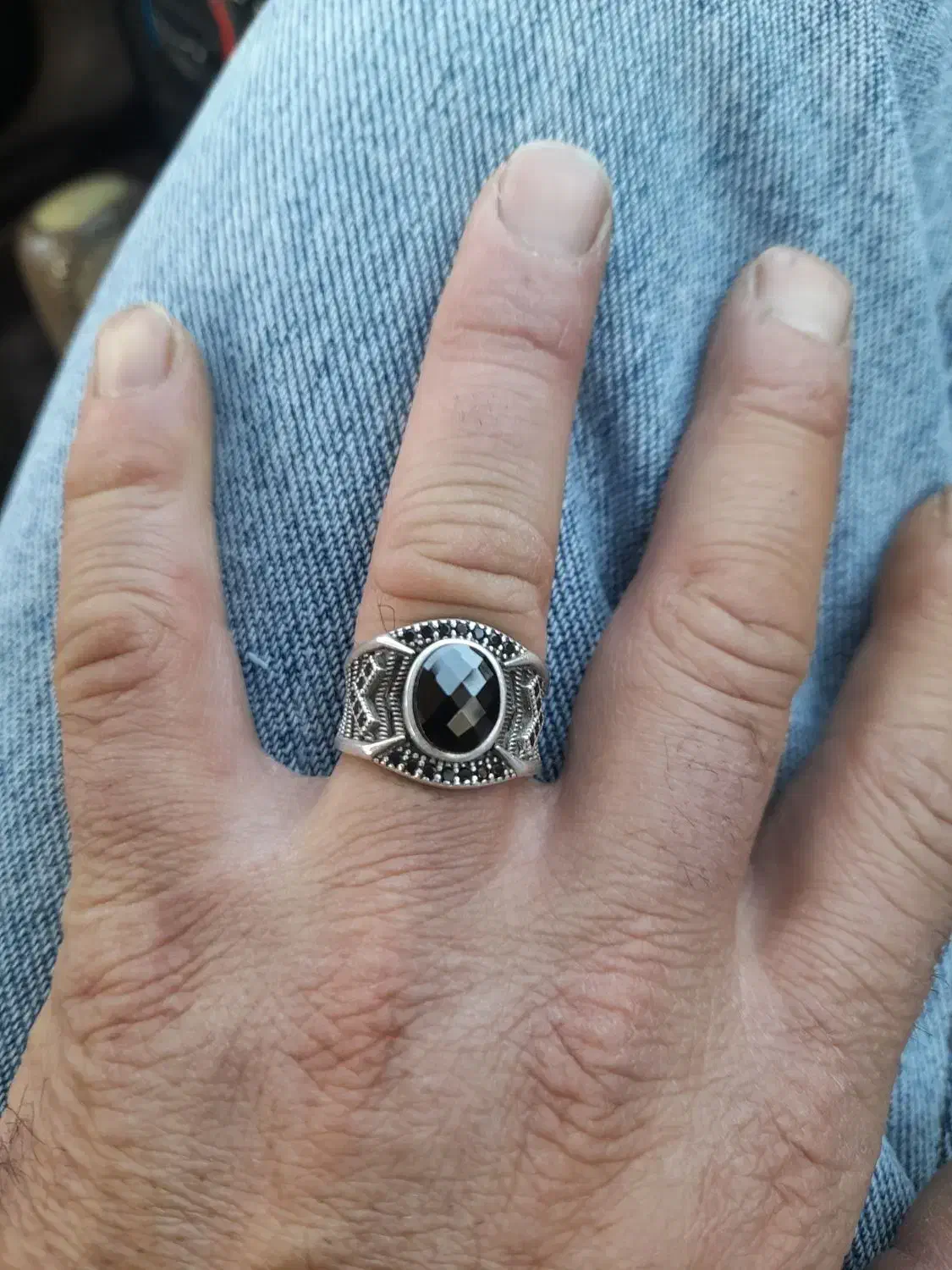 انگشتر نقره ترکیه ای (دانشجویی)|جواهرات|همدان, |دیوار