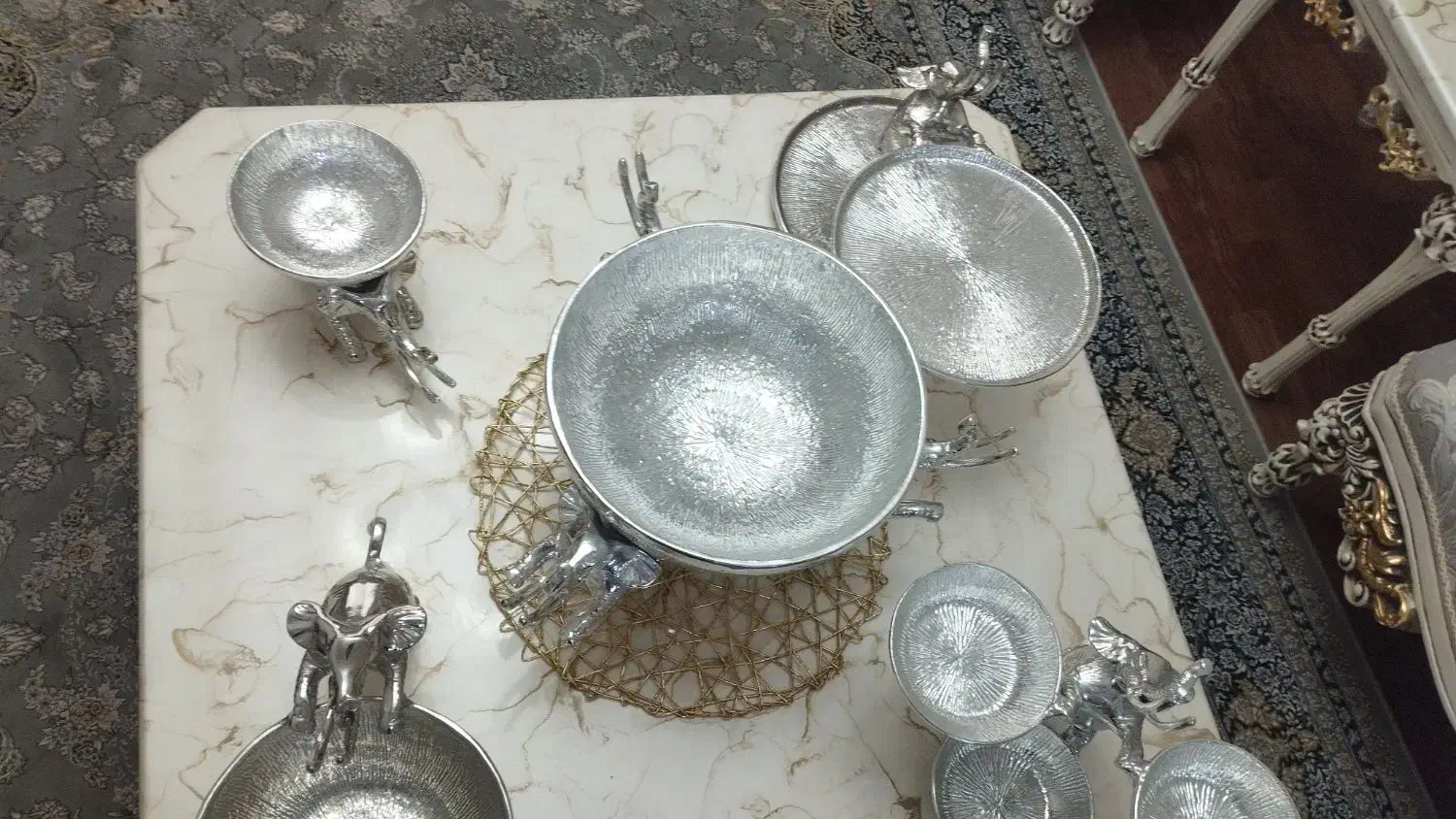 سرویس فلزی  فیل|ظروف سرو و پذیرایی|فولادشهر, B6|دیوار