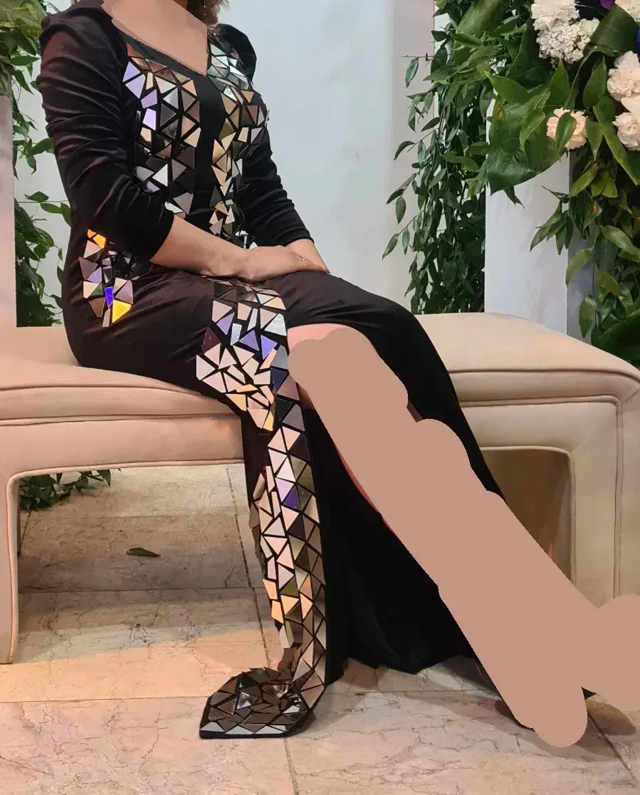 دوتا مجلسی مخمل اینه ای و ساتن سفید|لباس|جیرفت, |دیوار