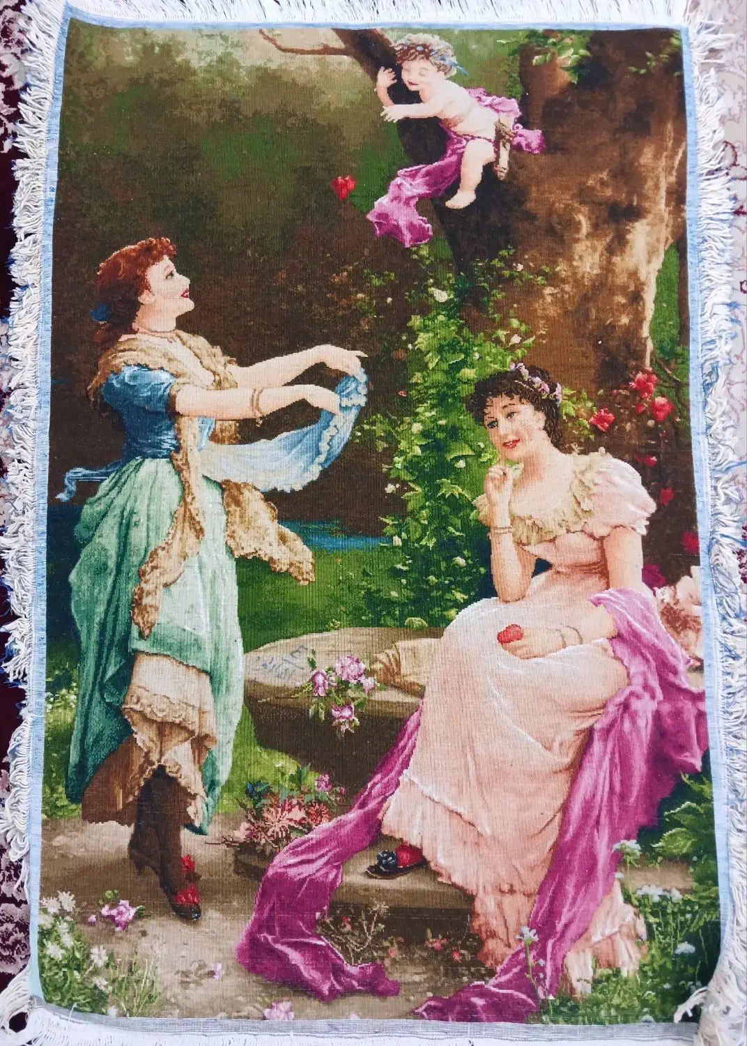 تابلو فرش دستباف|تابلو فرش|اصفهان, دوطفلان|دیوار