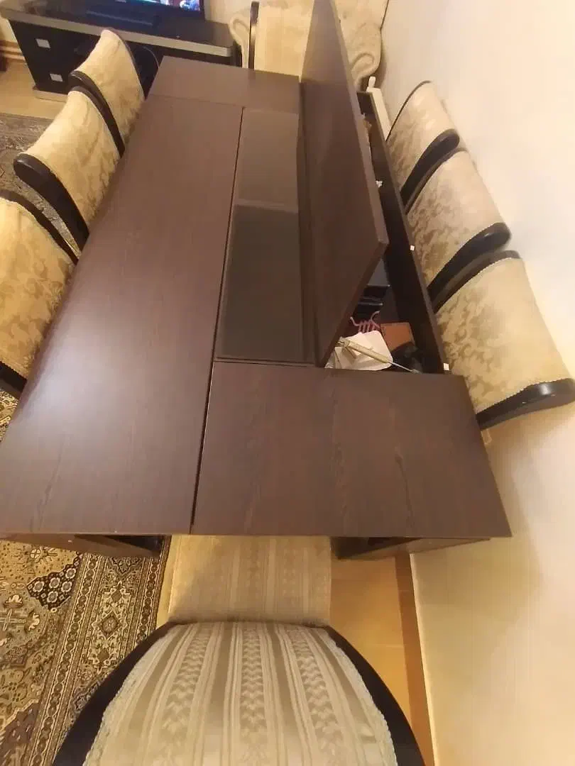 میز نهار خوری|میز و صندلی غذاخوری|ساری, |دیوار