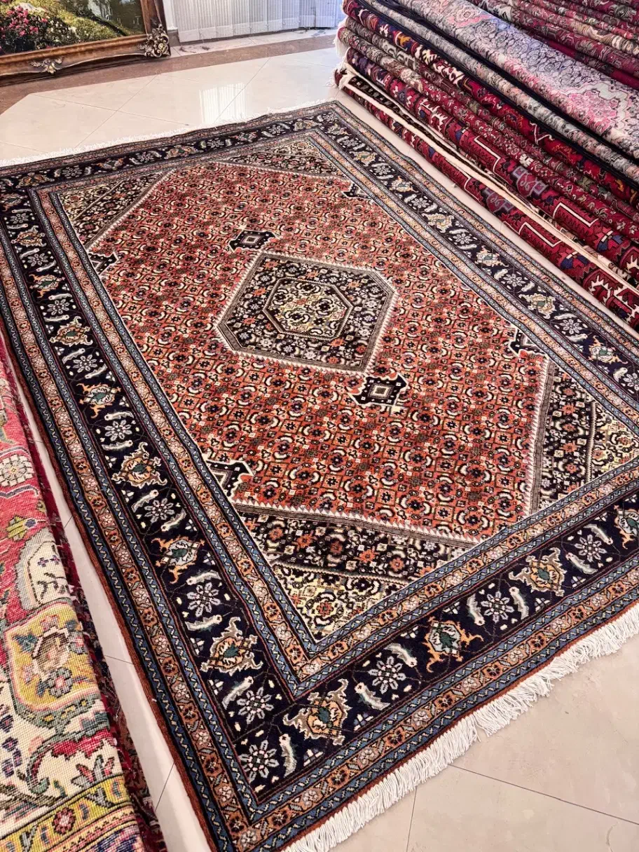 6متری دستباف اردبیل نقشه ماهی رنگ مسی|فرش|تهران, یوسفآباد|دیوار