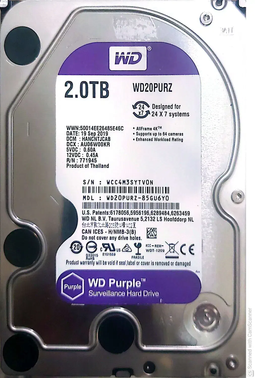 هارد بنفش دست دوم|قطعات و لوازم جانبی رایانه|اصفهان, محله سفلی|دیوار