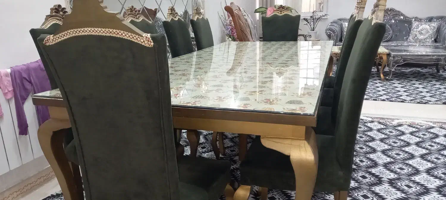 میز ناهار خوری ده نفره|میز و صندلی غذاخوری|لنگرود, |دیوار