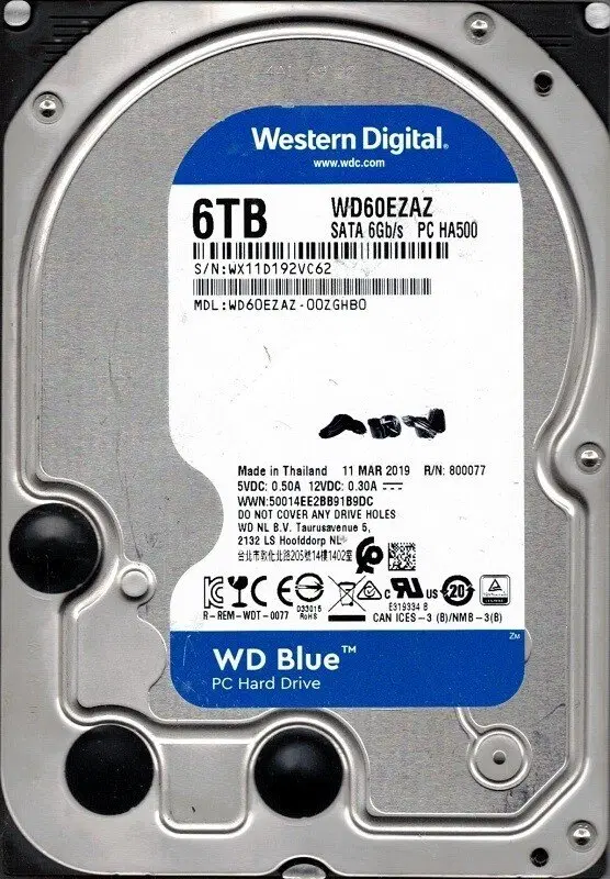 هارد ۶ ترابایت وسترن دیجیتال بلو (WD Blue 6TB)|قطعات و لوازم جانبی رایانه|تهران, اختیاریه|دیوار