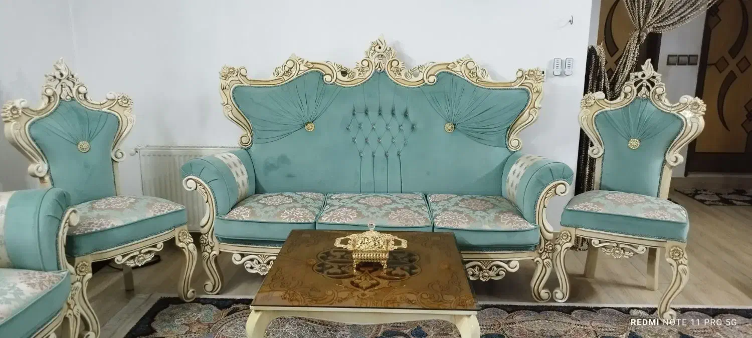 مبل ۹ نفره زیبا|مبلمان خانگی و میز عسلی|حبیب آباد, |دیوار