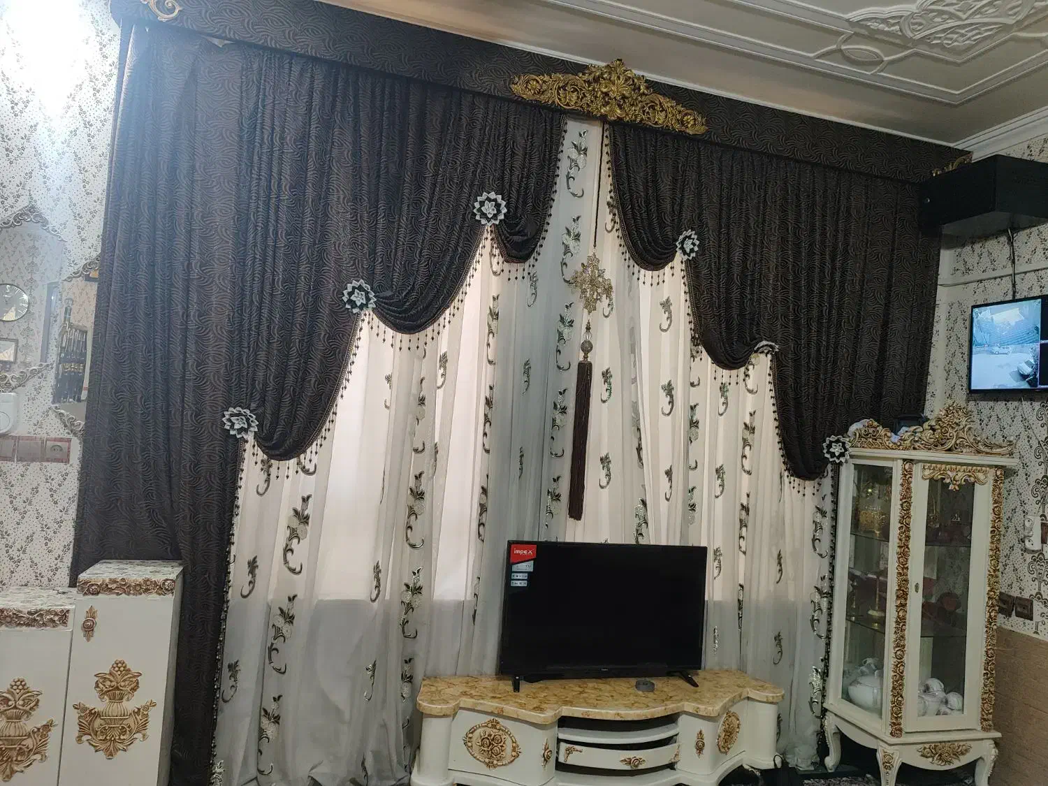 پرده سلطنتی|پرده، رانر، رومیزی|جهرم, |دیوار